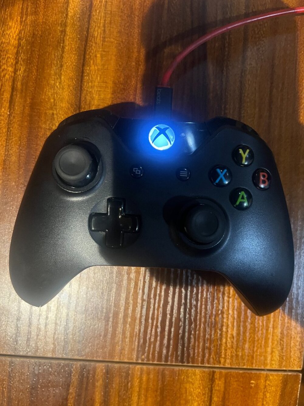 Microsoft Xbox Wireless Controller 1537 Black Tested & Working, No Cable, Used G
